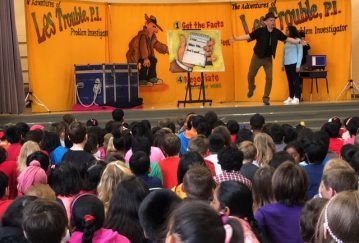 Doug Scheer's Conflict resolution assembly show teaches "I messages" to elementary students.